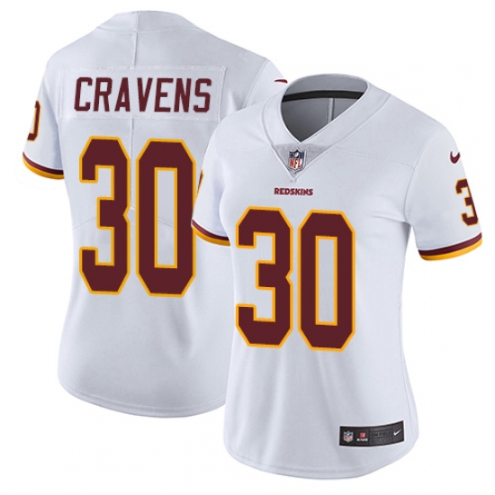 Women's Nike Washington Redskins 30 Su'a Cravens White Vapor Untouchable Limited Player NFL Jersey