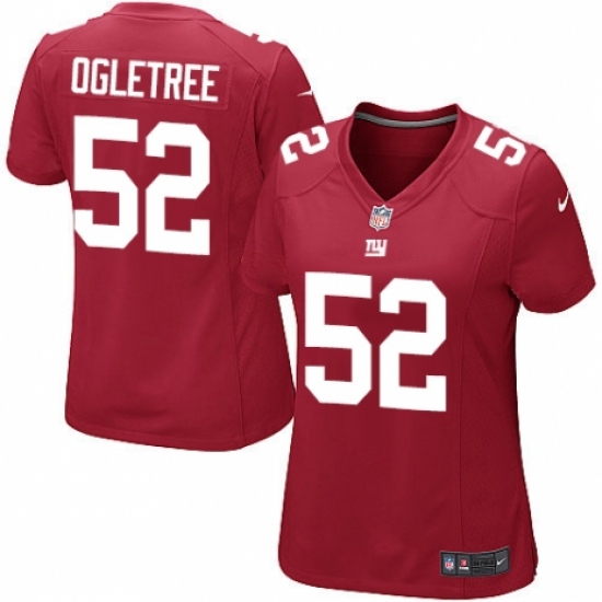 Women's Nike New York Giants 52 Alec Ogletree Game Red Alternate NFL Jersey