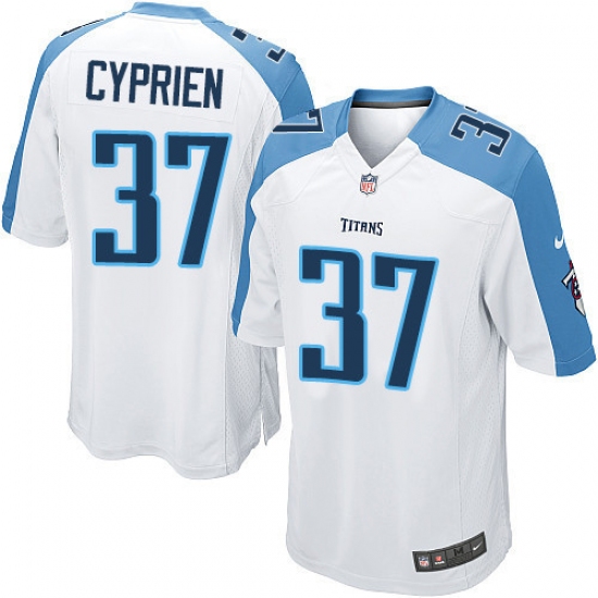 Men's Nike Tennessee Titans 37 Johnathan Cyprien Game White NFL Jersey