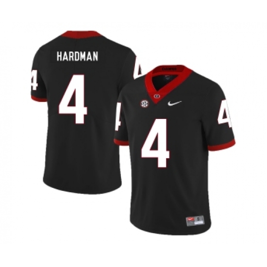 Georgia Bulldogs 4 Mecole Hardman Black Nike College Football Jersey