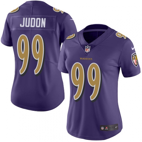 Women's Nike Baltimore Ravens 99 Matt Judon Limited Purple Rush Vapor Untouchable NFL Jersey