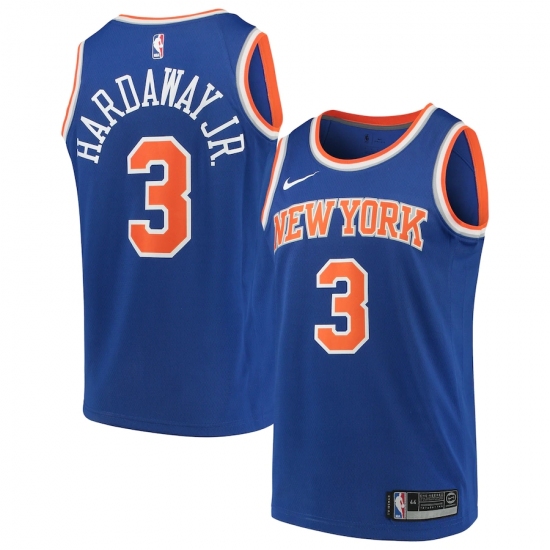 Youth New York Knicks 3 Tim Hardaway Jr. Nike Blue 2020-21 Swingman Jersey