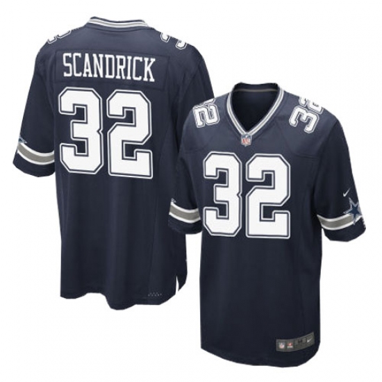 Men's Nike Dallas Cowboys 32 Orlando Scandrick Game Navy Blue Team Color NFL Jersey