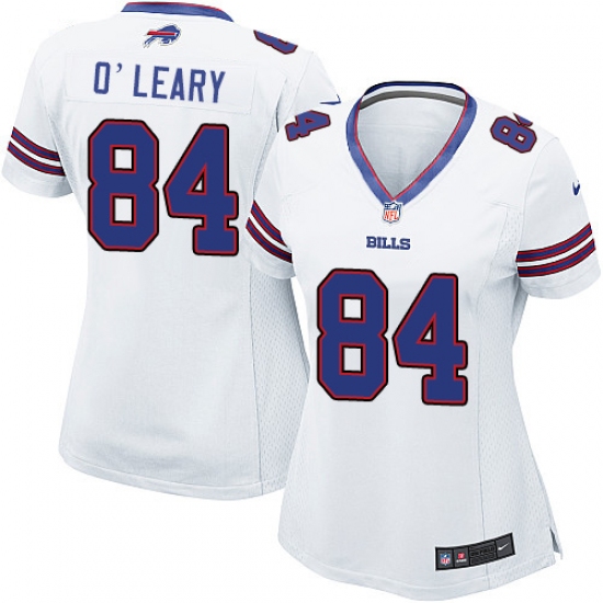 Women's Nike Buffalo Bills 84 Nick O'Leary Game White NFL Jersey