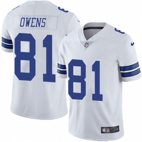 Youth Nike Dallas Cowboys 81 Terrell Owens White Vapor Untouchable Limited Player NFL Jersey