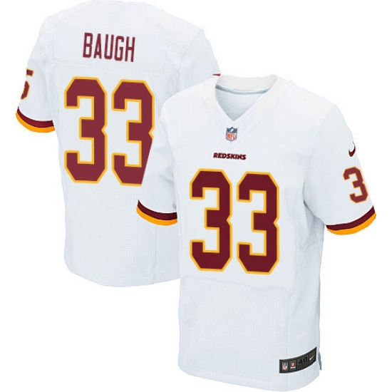 Men's Nike Washington Redskins 33 Sammy Baugh Elite White NFL Jersey