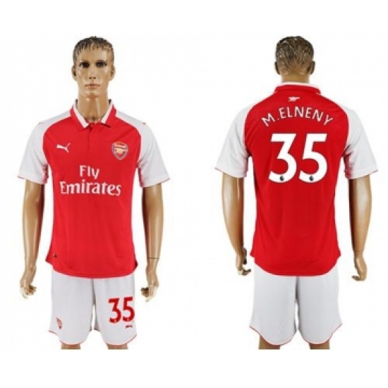 Arsenal 35 M.Elneny Home Soccer Club Jersey