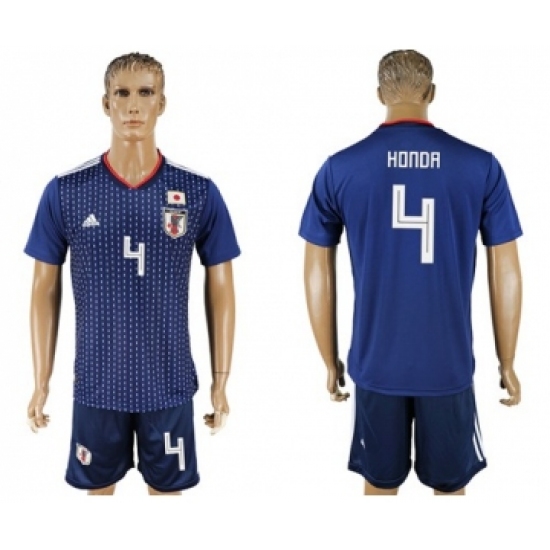 Japan 4 Honda Home Soccer Country Jersey