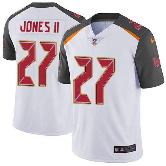 Youth Nike Tampa Bay Buccaneers 27 Ronald Jones II White Stitched NFL Vapor Untouchable Limited Jersey