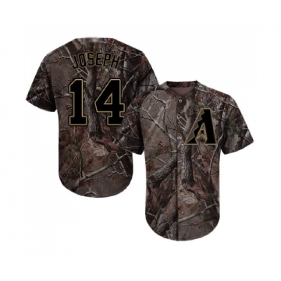 Youth Arizona Diamondbacks 14 Caleb Joseph Authentic Camo Realtree Collection Flex Base Baseball Jersey