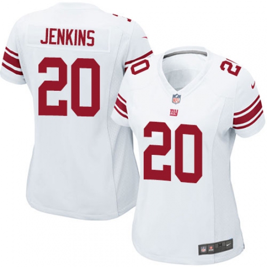 Women's Nike New York Giants 20 Janoris Jenkins Game White NFL Jersey