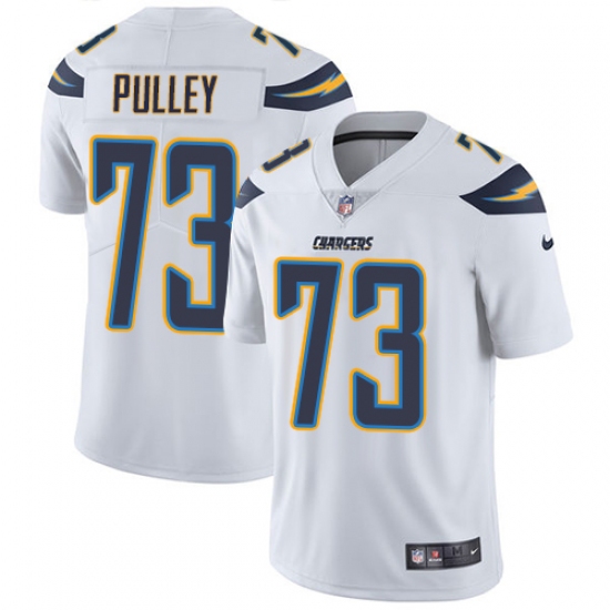 Youth Nike Los Angeles Chargers 73 Spencer Pulley White Vapor Untouchable Limited Player NFL Jersey