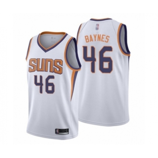 Youth Phoenix Suns 46 Aron Baynes Swingman White Basketball Jersey - Association Edition