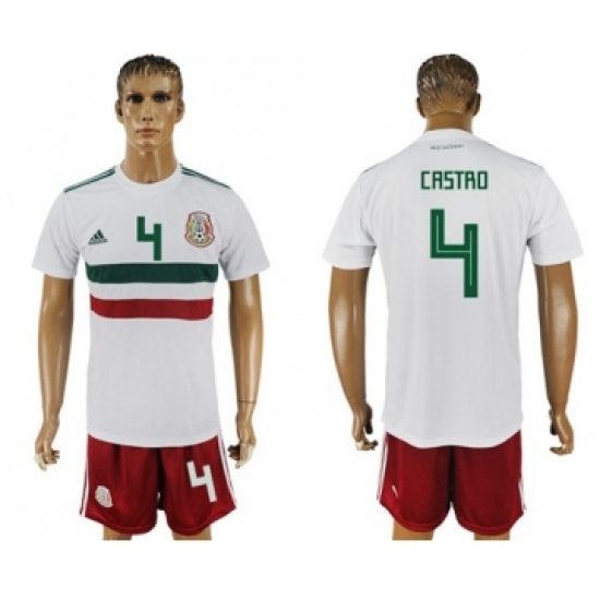 Mexico 4 Castro Away Soccer Country Jersey