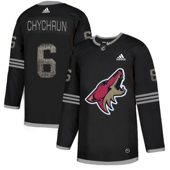 Men's Adidas Arizona Coyotes 6 Jakob Chychrun Black Authentic Classic Stitched NHL Jersey