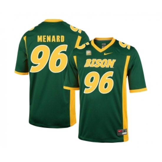 North Dakota State Bison 96 Greg Menard Green College Football Jersey