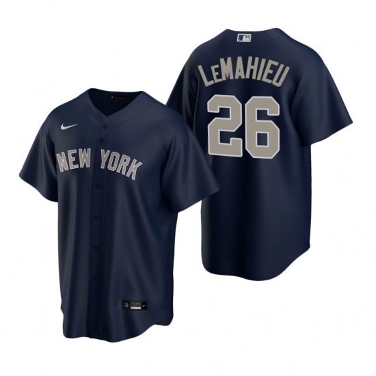 Men's Nike New York Yankees 26 DJ LeMahieu Navy Alternate Stitched Baseball Jersey