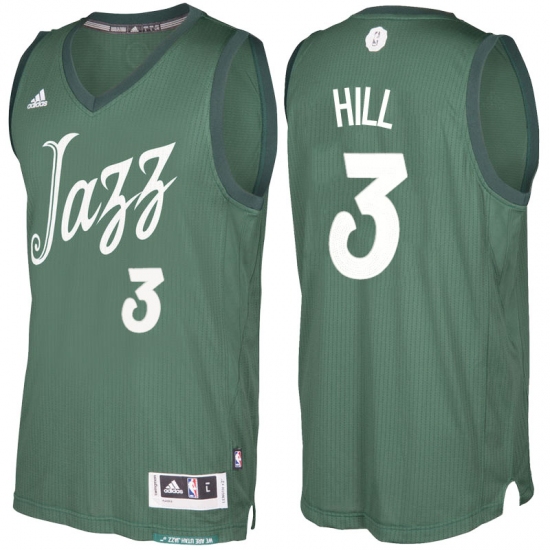 Men's Utah Jazz 3 George Hill Green 2016-2017 Christmas Day NBA Swingman Jersey