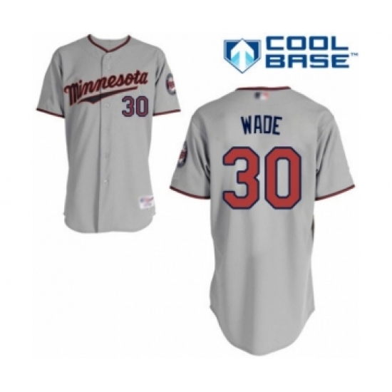 Youth Minnesota Twins 30 LaMonte Wade Authentic Grey Road Cool Base Baseball Player Jersey