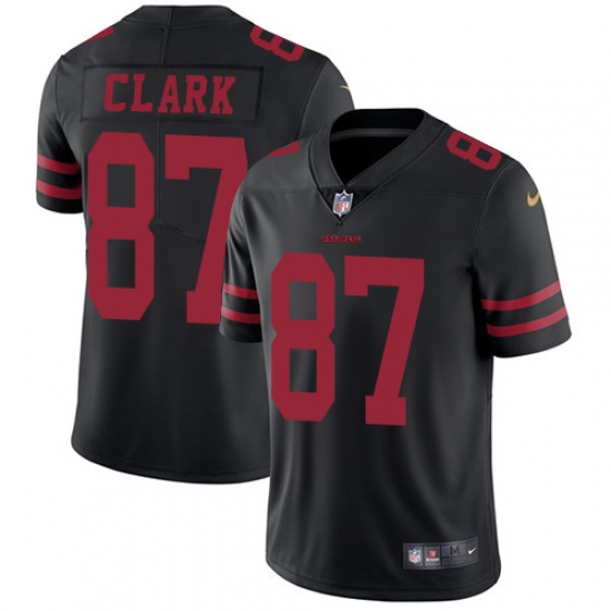 Youth Nike San Francisco 49ers 87 Dwight Clark Black Vapor Untouchable Limited Player NFL Jersey