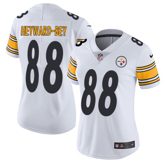 Women's Nike Pittsburgh Steelers 88 Darrius Heyward-Bey White Vapor Untouchable Limited Player NFL Jersey