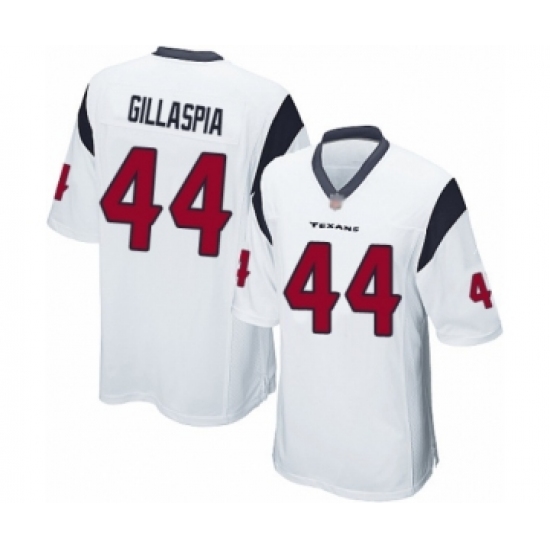 Men's Houston Texans 44 Cullen Gillaspia Game White Football Jersey