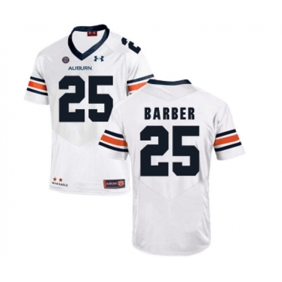 Auburn Tigers 25 Peyton Barber White College Football Jersey