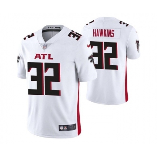 Men's Atlanta Falcons 32 Jaylinn Hawkins White Vapor Untouchable Limited Stitched Jersey