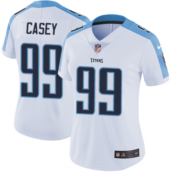 Women's Nike Tennessee Titans 99 Jurrell Casey Elite White NFL Jersey