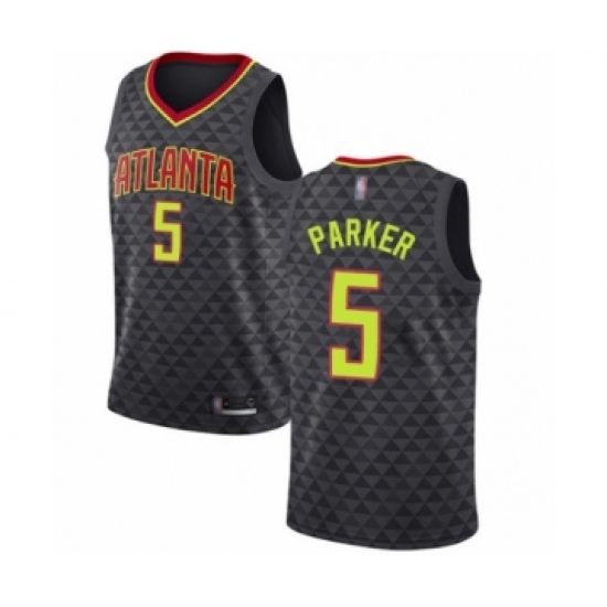 Women's Atlanta Hawks 5 Jabari Parker Swingman Black Basketball Jersey - Icon Edition