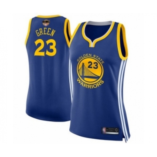 Women's Golden State Warriors 23 Draymond Green Swingman Royal Blue 2019 Basketball Finals Bound Basketball Jersey - Icon Edition