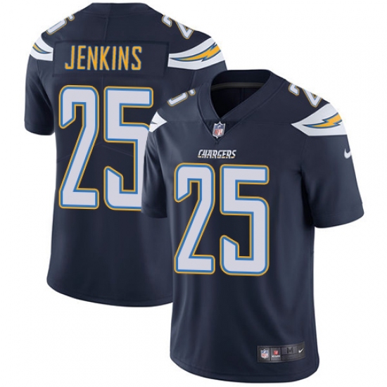 Men's Nike Los Angeles Chargers 25 Rayshawn Jenkins Navy Blue Team Color Vapor Untouchable Limited Player NFL Jersey